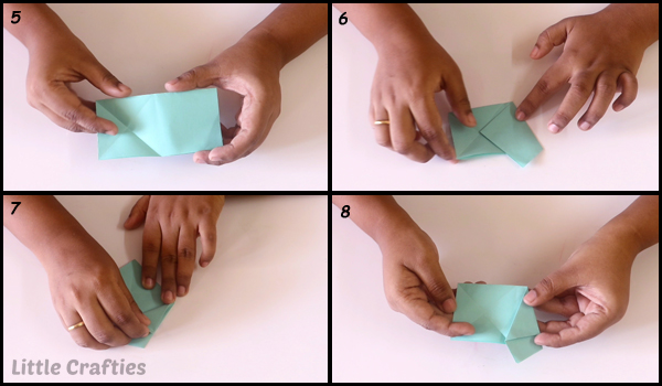 3D Paper Star Step by Step 5-8