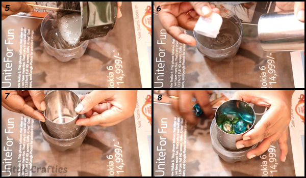 DIY Cement Candle Holder Step by Step 5-8