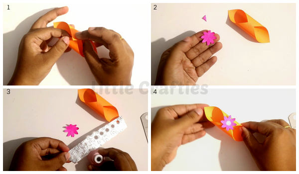 Paper Lantern Akash Kandil Making Steps 1-4