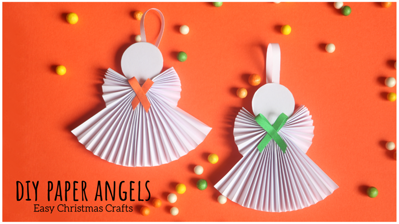 Make Paper Angel Chains for Festive Decor - Christmas Crafts