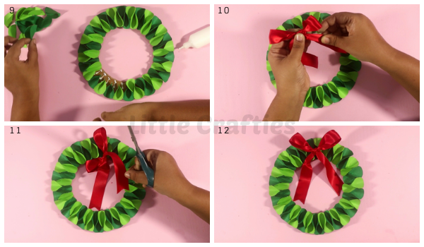 Christmas Wreath DIY Steps 9-12