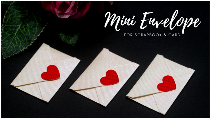 mini envelope for scrapbook & card