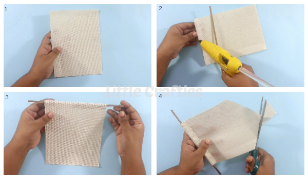 DIY Wall Hanging Craft Steps 1-4