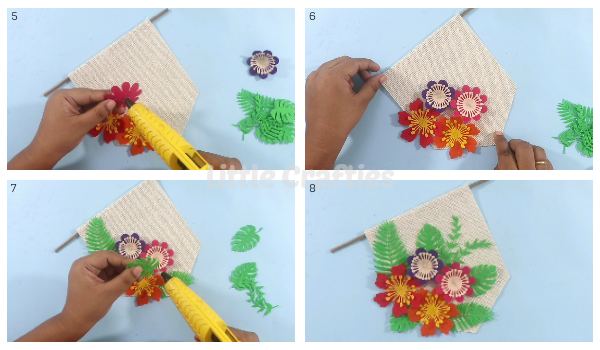 DIY Wall Hanging Craft Steps 5-8