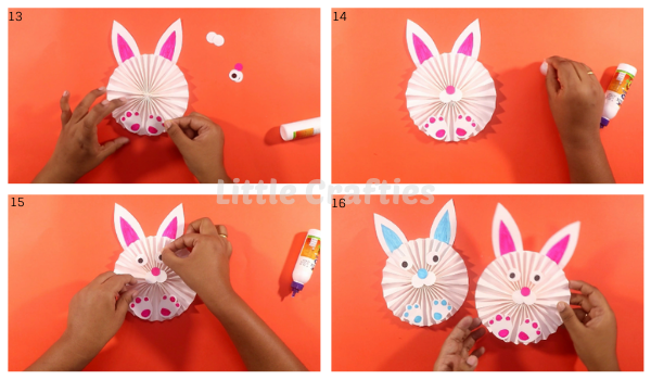Paper Easter Bunny Craft Steps 13-16