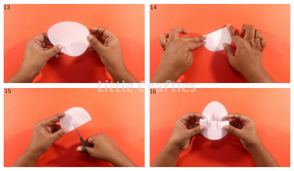 Paper Easter Egg Craft Steps 13-16