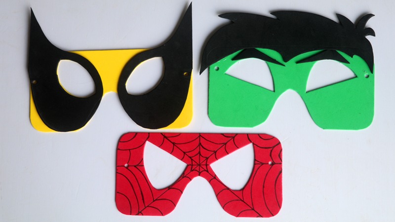Superhero DIY Mask for Kids
