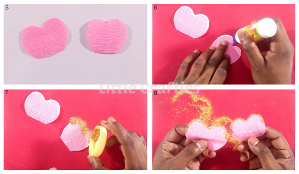 Crepe Paper Flower Making Steps 5-8