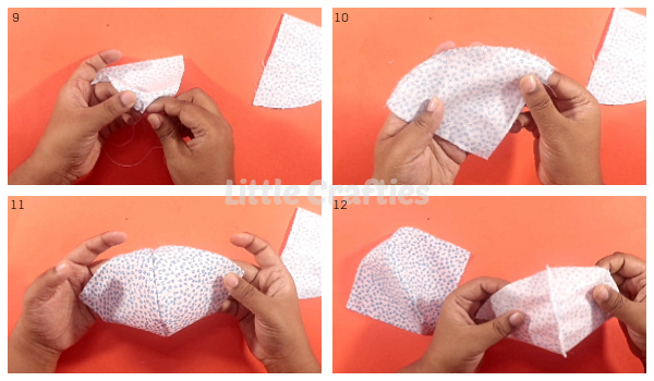 Face Mask Sewing Tutorial Steps 9-12