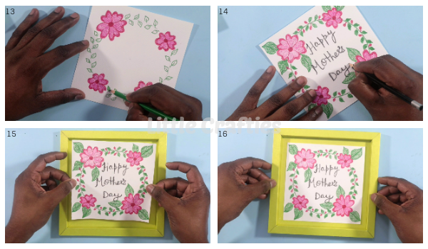 Mothers Day Gift Shadow Box Steps 13-16