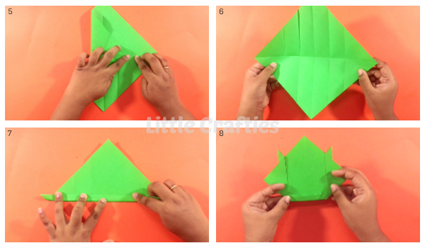 Simple and easy Origami gift bag for small present (Traditional) 