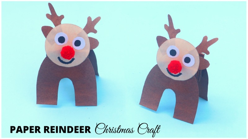 Paper Reindeer Christmas Craft