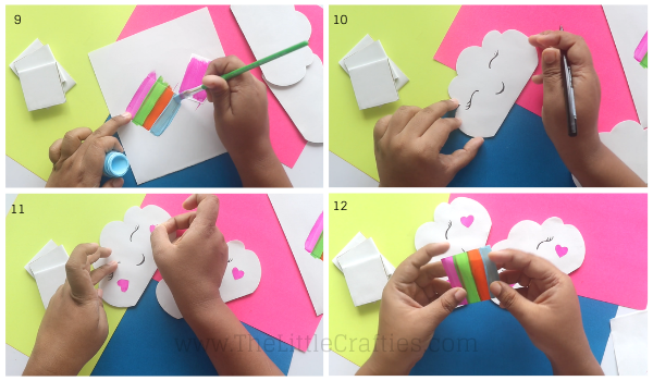 DIY unicorn pen stand Steps 9 - 12