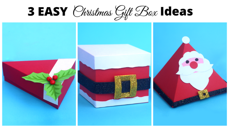 3 Easy Christmas Gift box ideas