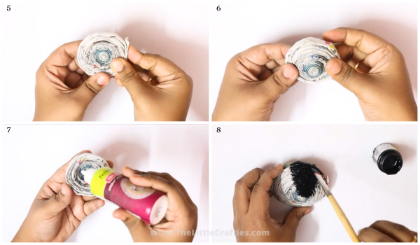 newspaper spider halloween craft 5