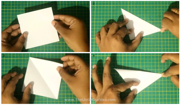 Origami Paper Ghost Halloween Craft 1