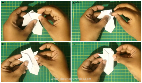 Origami Paper Ghost Halloween Craft 9